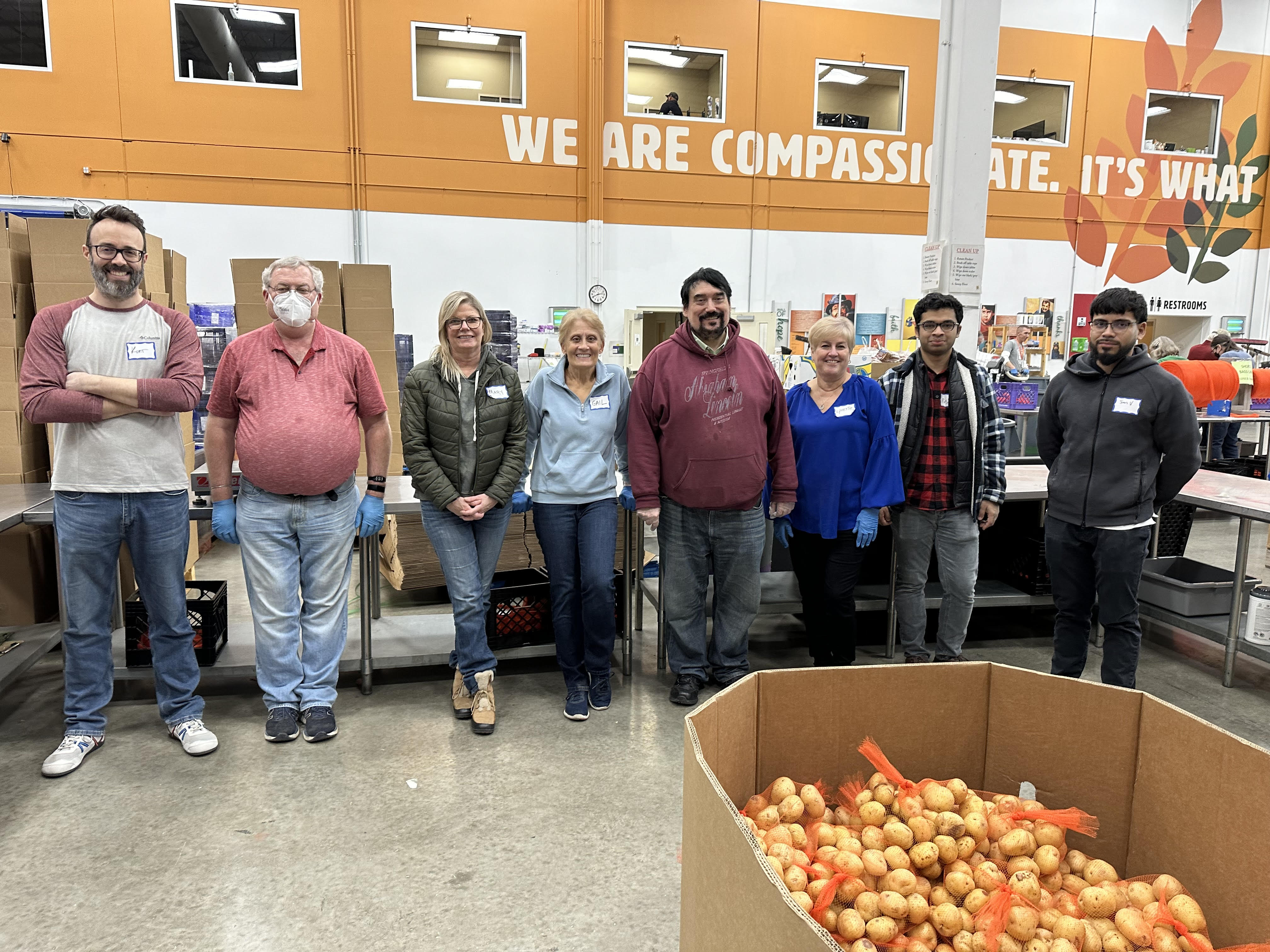 GSS Team At Northern Illinois Food Bank.